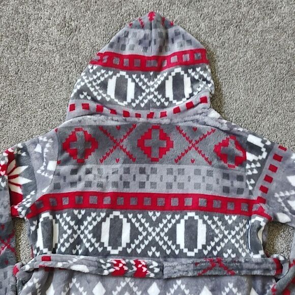 Kids Size XL Unisex 100% Polyester Hooded Robe - Picture 7 of 9